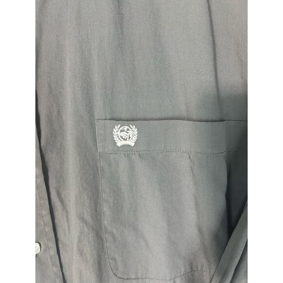 Cinch men’s Gray long sleeve button down. Size X large - Picture 2 of 7